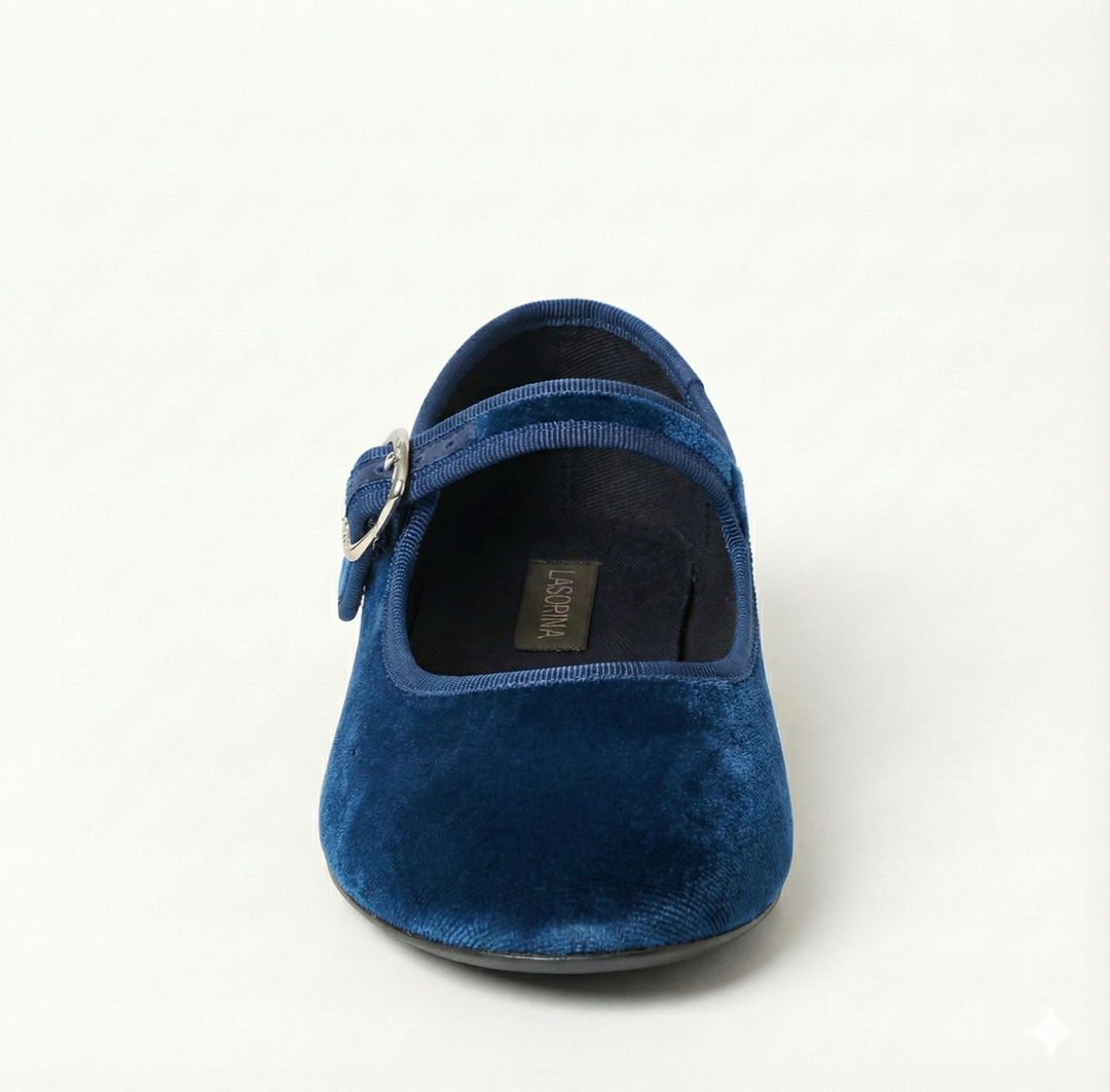Lasorina Ballerine Mary Jane -  blu paritone