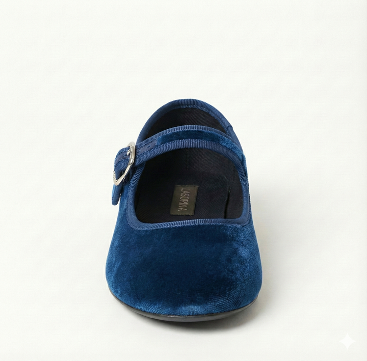 Lasorina Ballerine Mary Jane -  blu paritone