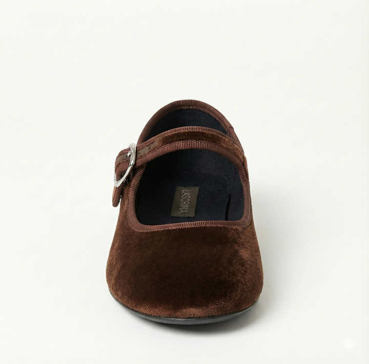 Lasorina Ballerine Mary Jane - Marrone