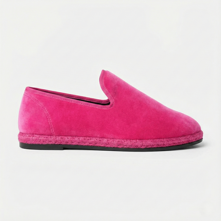 Espadrillas Lasorina in velluto italiano - Rosa