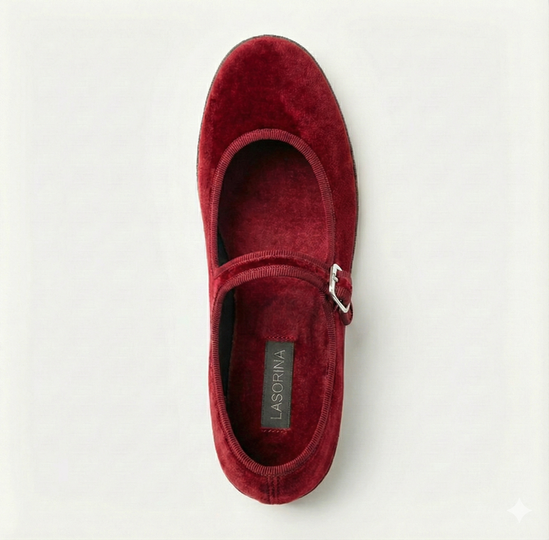 Lasorina Ballerine Mary Jane - Rosso