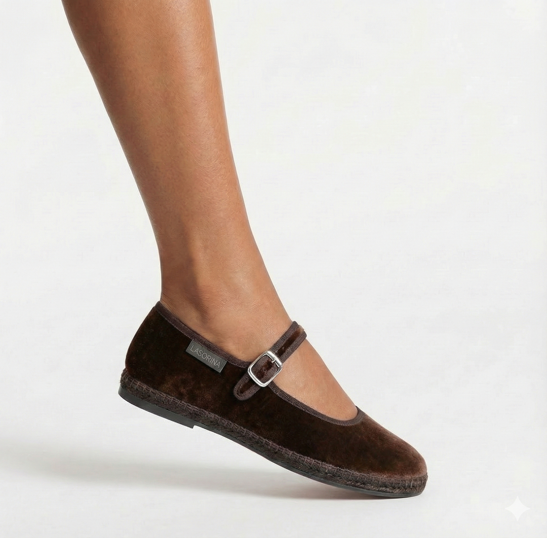 Lasorina Ballerine Mary Jane - Marrone