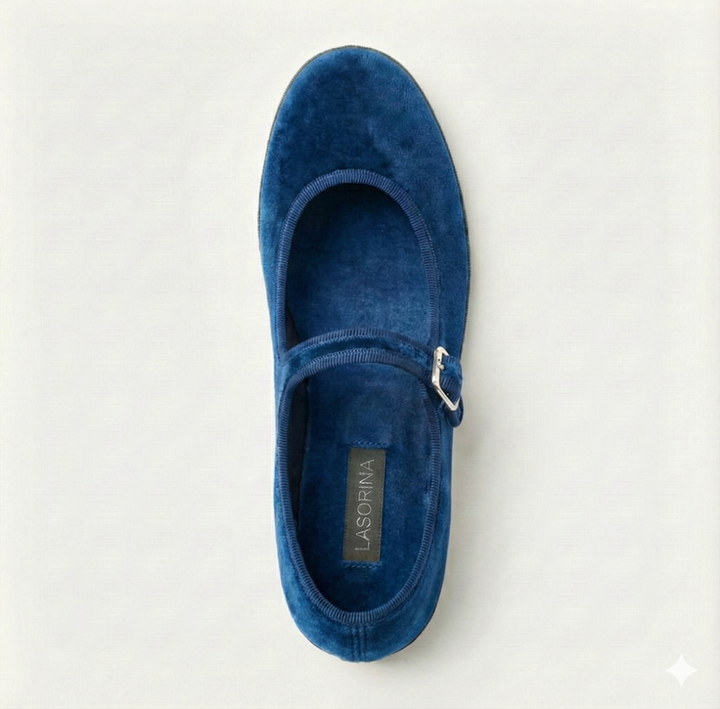 Lasorina Ballerine Mary Jane -  blu paritone