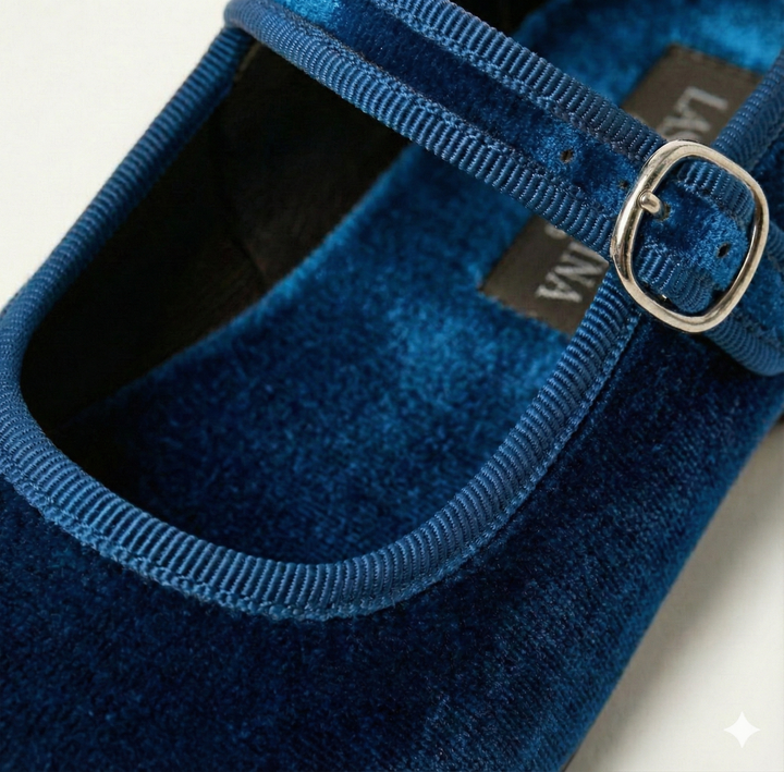 Lasorina Ballerine Mary Jane -  blu paritone