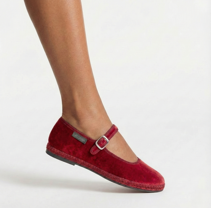Lasorina Ballerine Mary Jane - Rosso